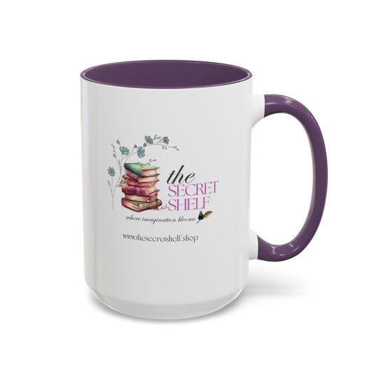 "The Secret Shelf" Accent Coffee Mug - Perfect for Book Lovers & Dreamers